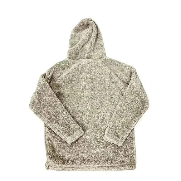 Victoria's Secret PINK Teddy Sherpa Fleece Pullover Hoodie Beige Women's… - Picture 2 of 9